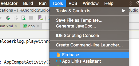 Add Firebase support to Android Studio Project