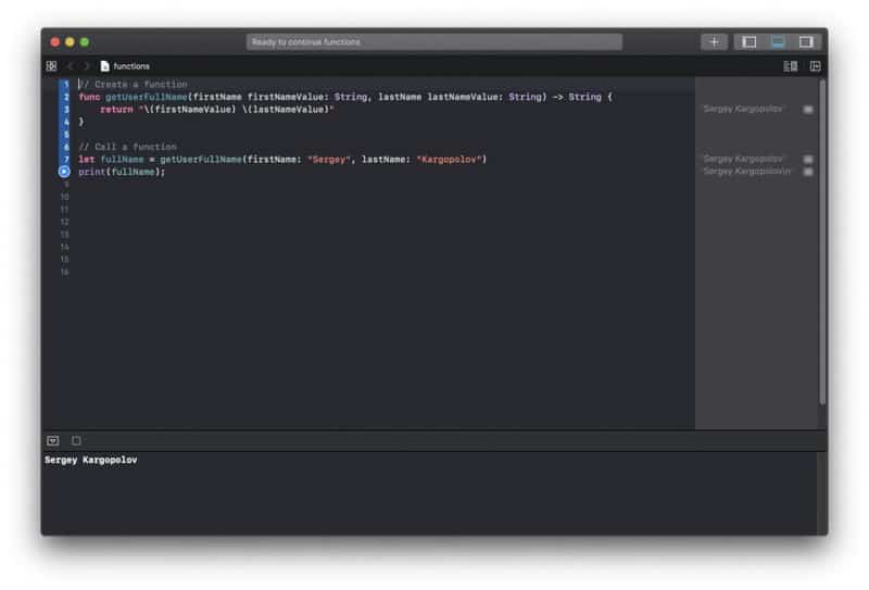 Swift Functions Tutorial with Code Examples Apps Developer Blog