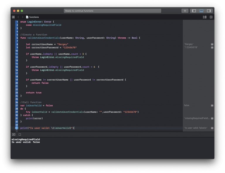 Swift Functions Tutorial with Code Examples Apps Developer Blog