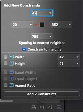 Add new UILabel Constraints