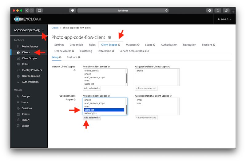 Assign Scope to an OAuth 2 Client