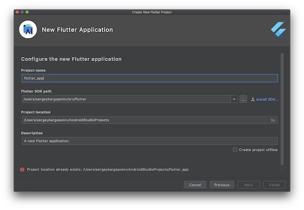 Configure New Flutter Application