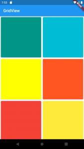 Flutter GridView example
