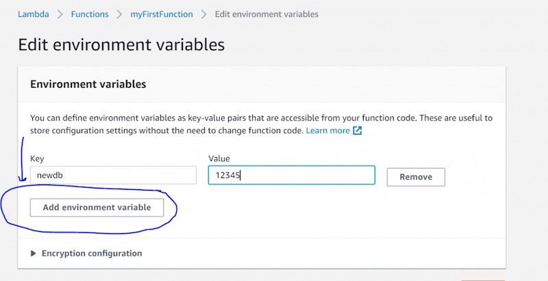 Edit Environment Variable in AWS