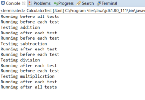 Running JUnit test