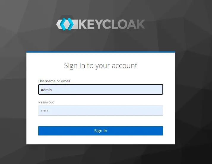 keycloak new user