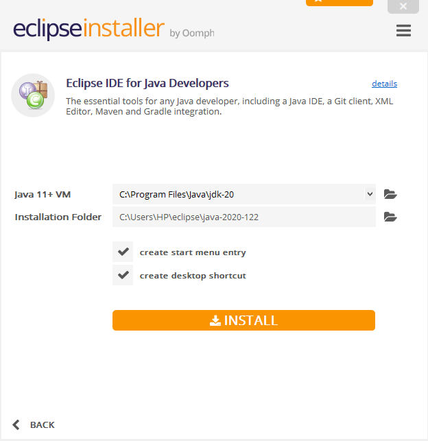 Install Eclipse