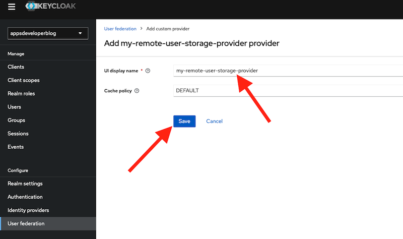 Add Remote User Storage Provider SPI to Keycloak. Step 2. 